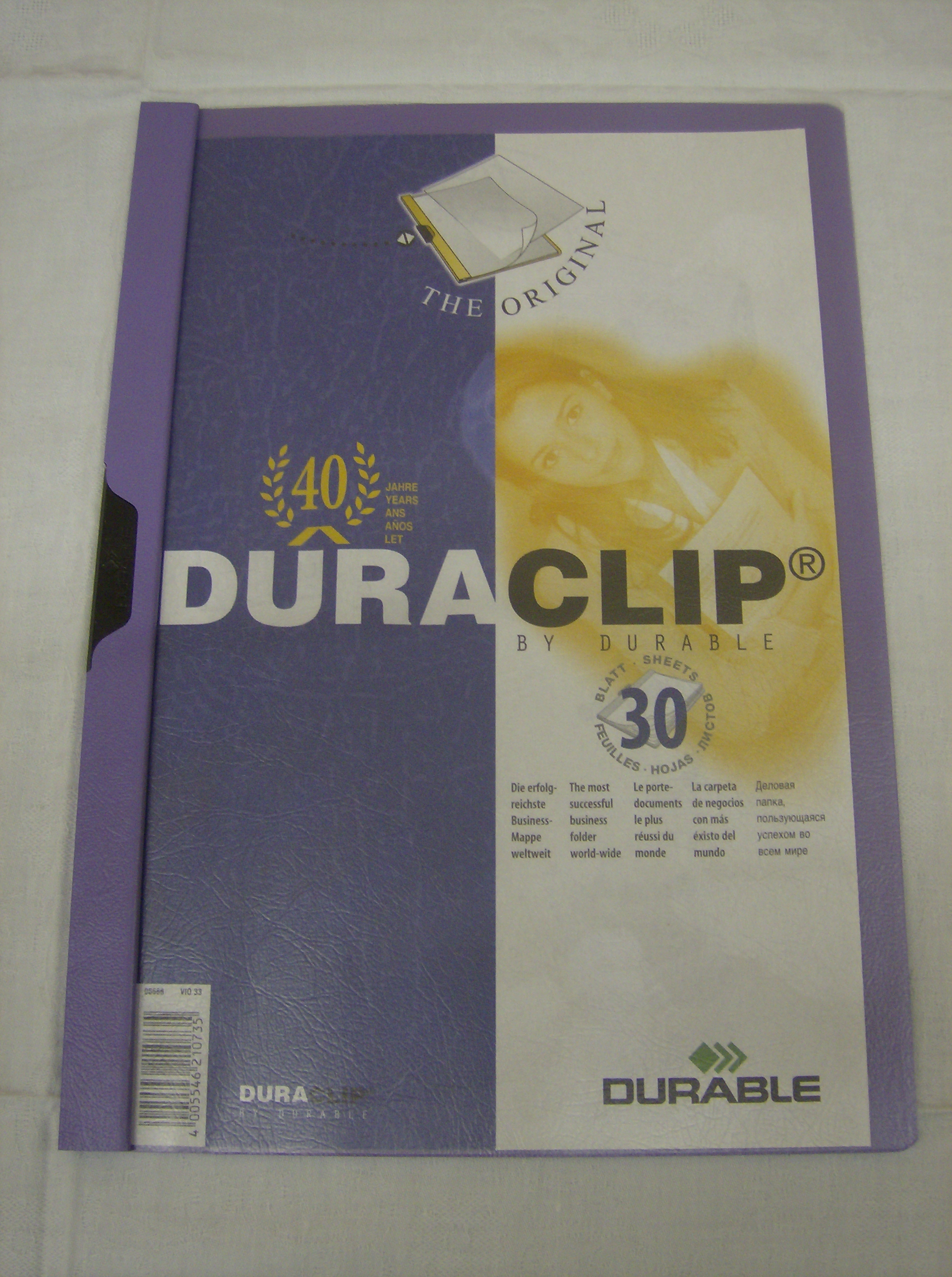 DuraClip Mappe DIN A4 in Lila